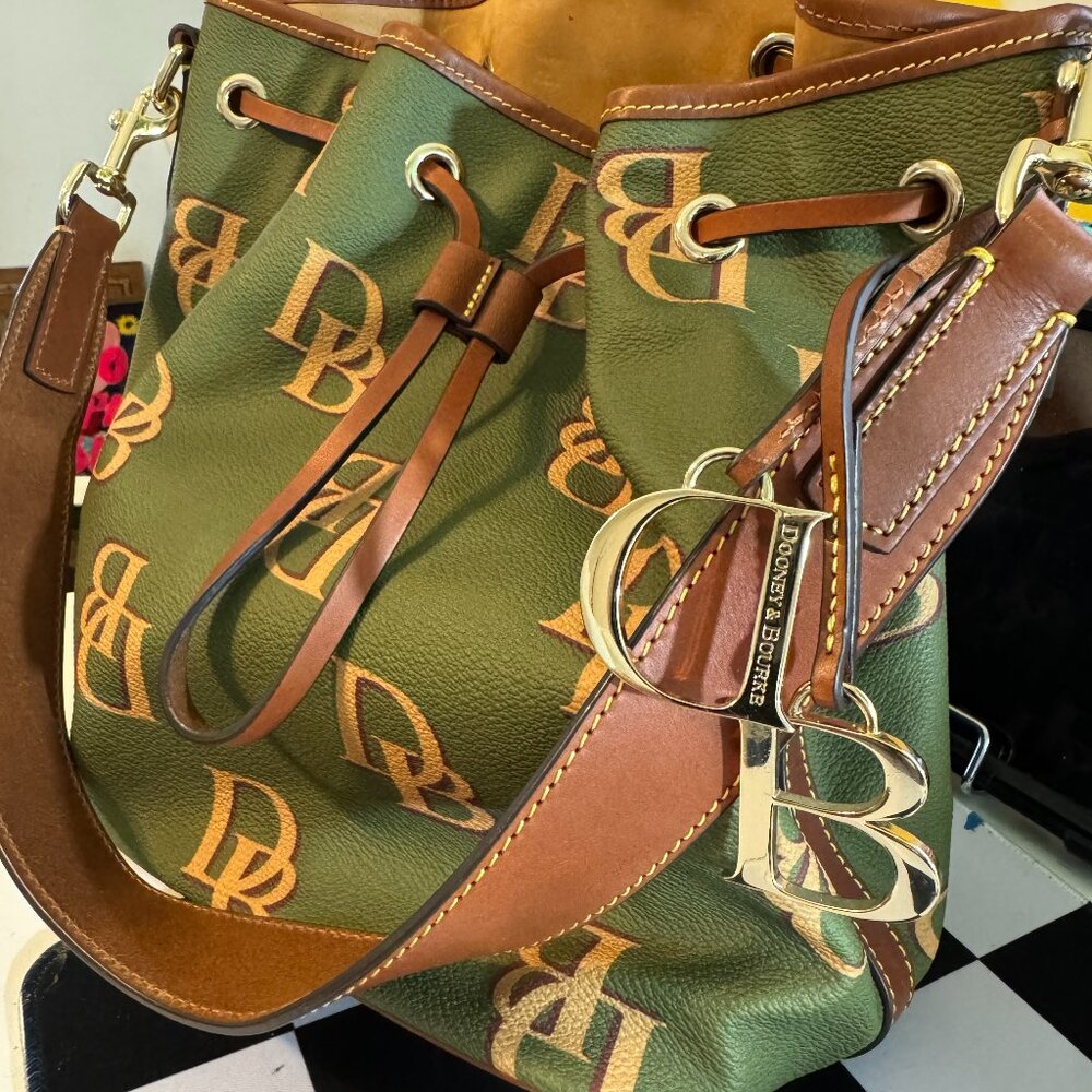 Dooney and Bourke Monogram Bag with Matching Wallet
